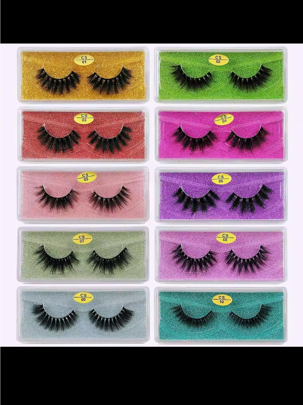 10 pairs Eye lashes new in box